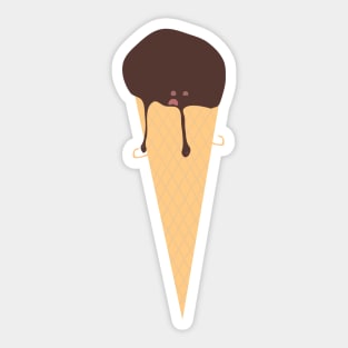 Oh No Ice Cream Sticker